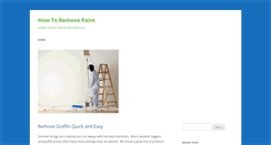 Desktop Screenshot of howtoremovepaint.com